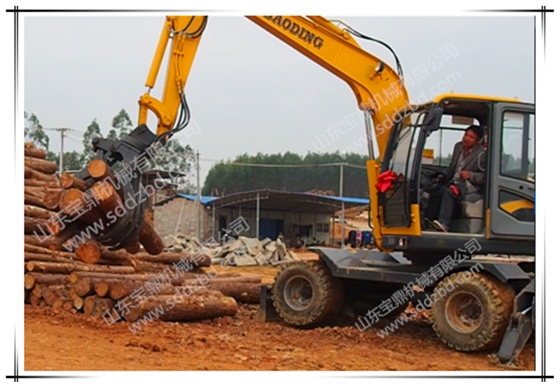 宝鼎轮式90抓木机