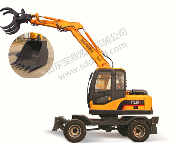 山东宝鼎挖掘机厂家轮式挖掘机产品