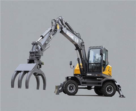 宝鼎BD110E轮式抓木机