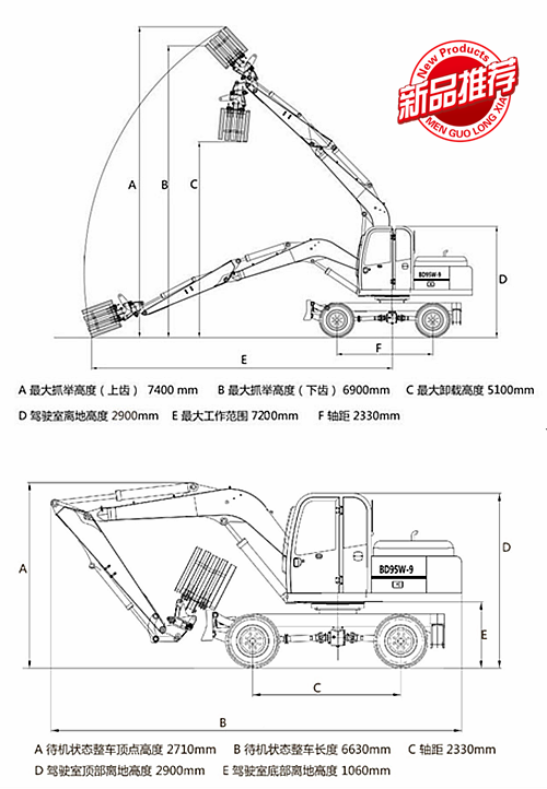 抓木机参数