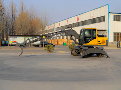 宝鼎95抓木机图片实拍