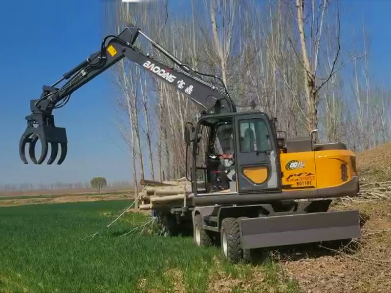 宝鼎110E抓木机，抓甘蔗高效耐用