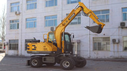 宝鼎80轮式挖掘机液压行走