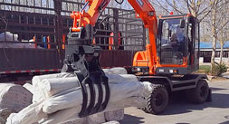 宝鼎轮式抓包机抓料机零损伤做工